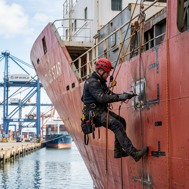 Mantenimiento de barcos en altura